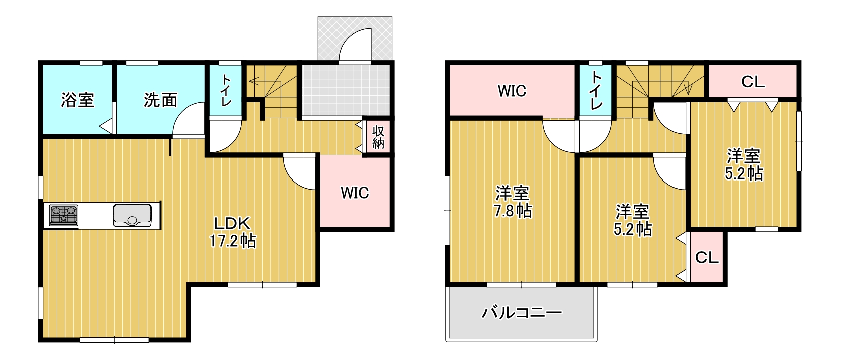 2号地間取 (間取) 2号地間取 (間取)