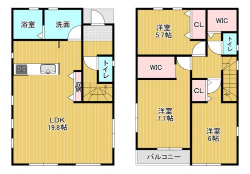 1号地間取(間取) 1号地間取(間取)